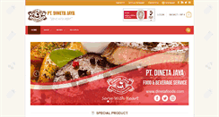 Desktop Screenshot of dinetafoods.com